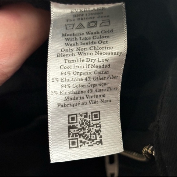 Everlane Uniform Men’s Skinny Fit Stretch Performance Jean 38x30 Black New - Picture 8 of 8